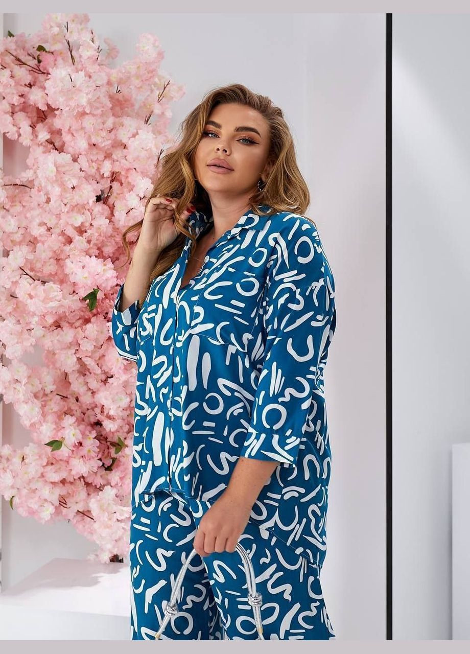 Жіночий прогулянковий костюм зі штапелю. Nobilitas (342329898)