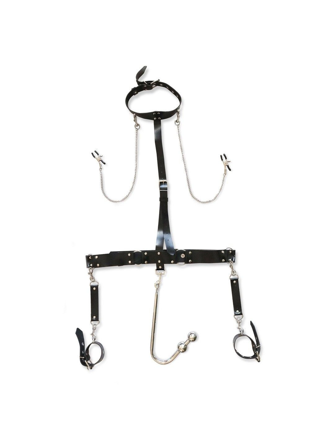Бондажний набір з металевим анальним гаком Bridget Bondage set with anal hook № 3 Art of Sex (345708869)