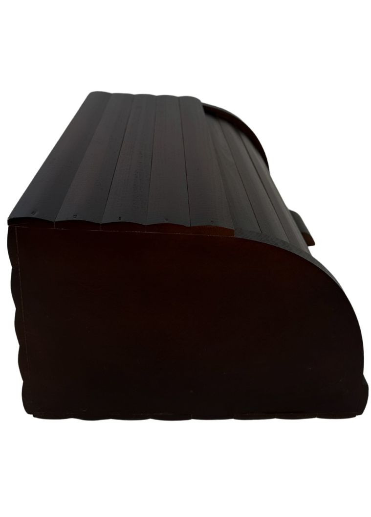 Хлебница деревянная с крышкой Темно-коричневая No Brand (324830570)