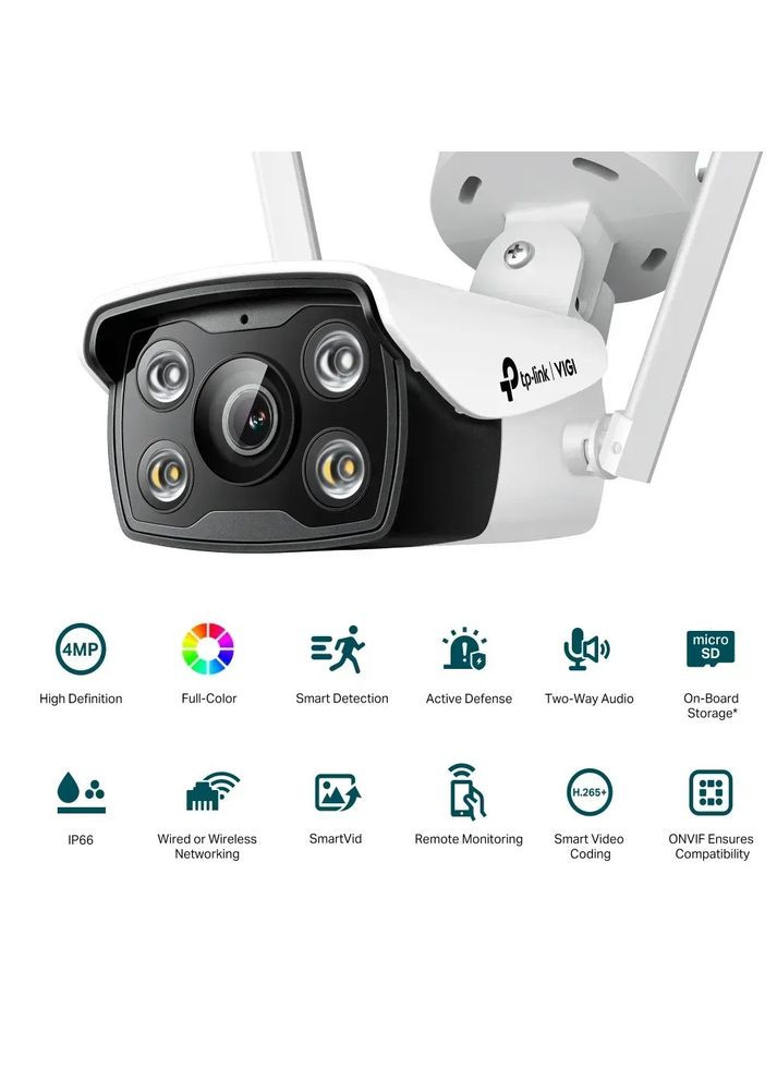 Зовнішня мережева камера 4МП VIGI C340-W (4mm) TP-Link (371632336)
