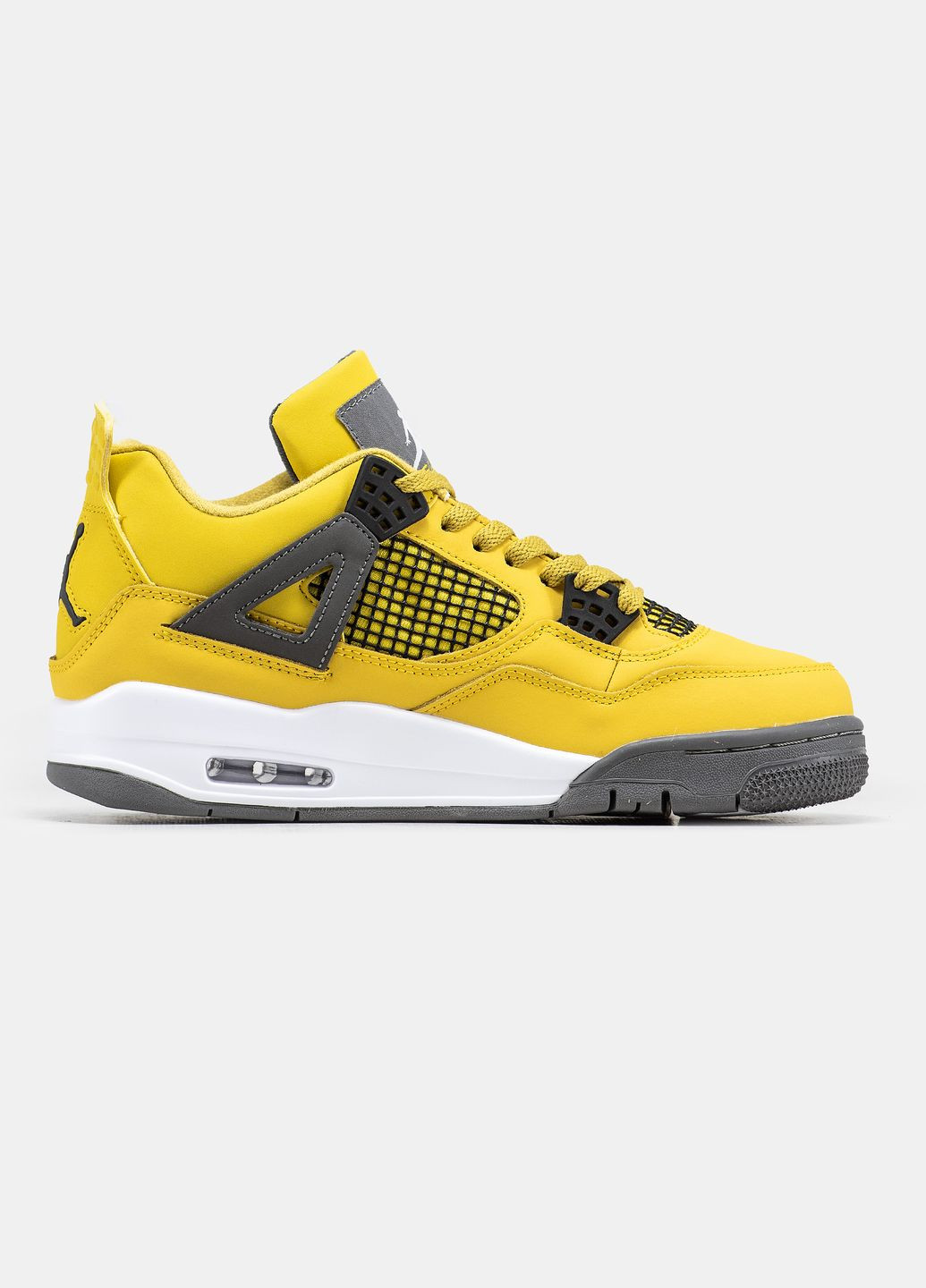 Кроссовки женские и мужские Nike Air Jordan 4 Retro SE yellow | Найк Аир Джордан 4 желтые No Brand жёлтые всесезоны (315006218)