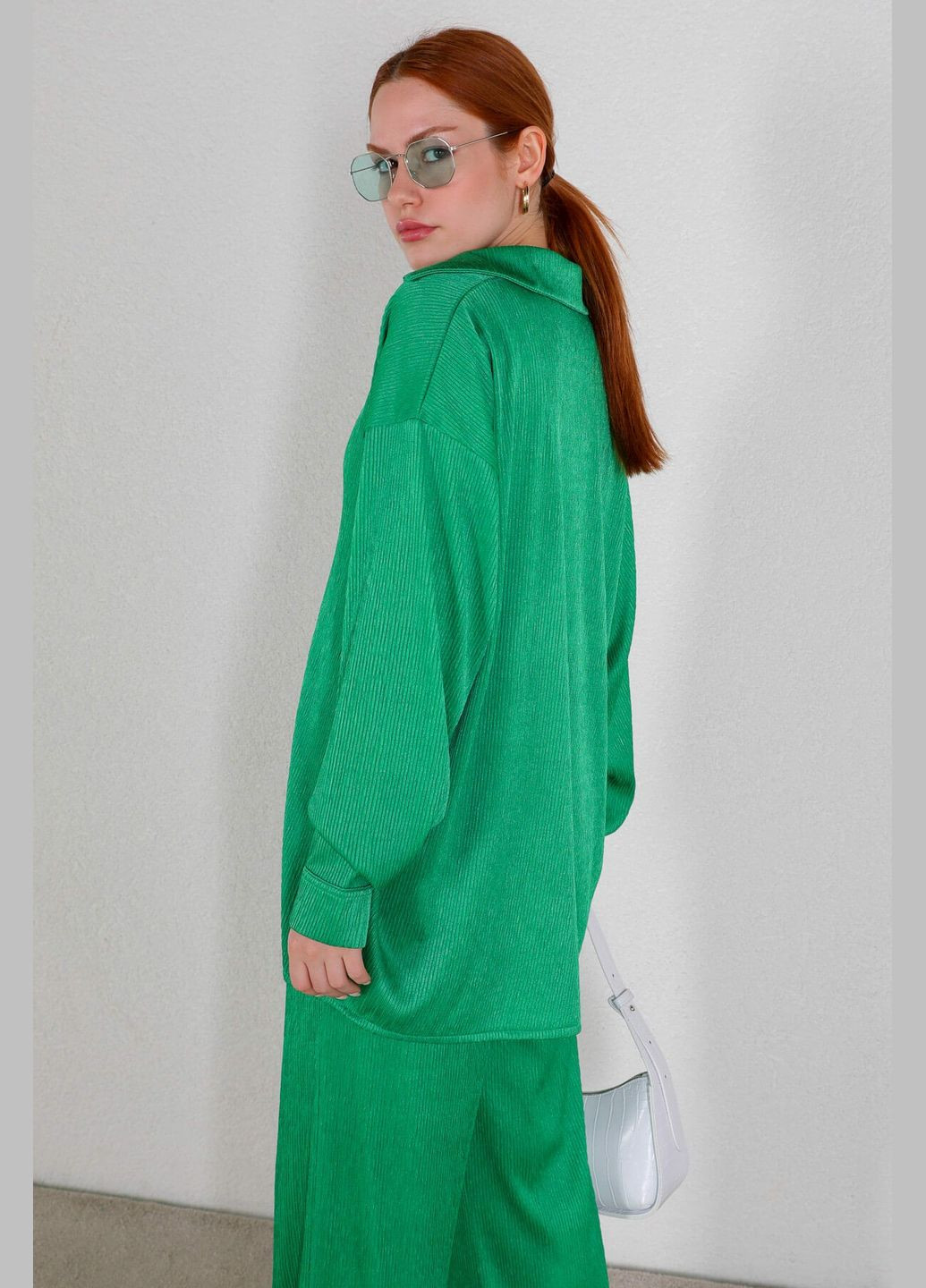 Женский летний брючный костюм KK-102 Зеленый Number Nine (271683061)