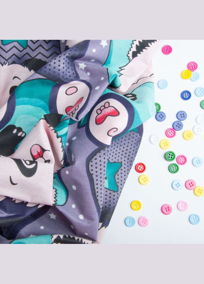 Тканина бязь ранфорс GOLD LUX для постільної білизни, бавовна, 125 г/м2, 220 см GLux-5195 панда IDEIA (322318914)