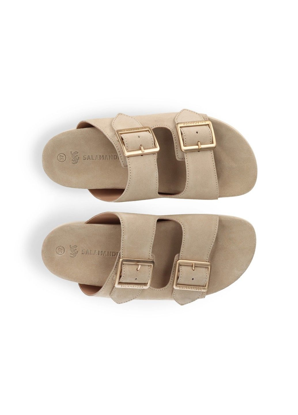 Бежевые женские шлепанцы бежевый Salamander