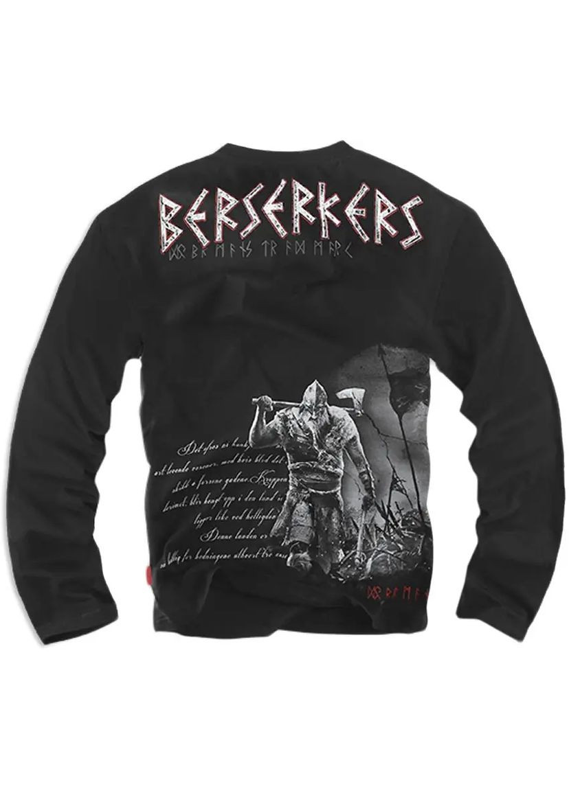Черная лонгслив berserkers ls99bk Dobermans Aggressive