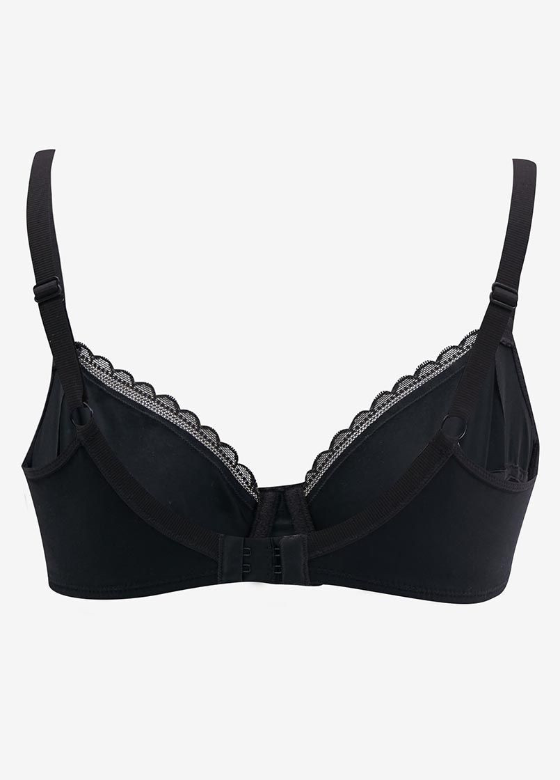 Чёрный бюстгальтер Dim с косточками