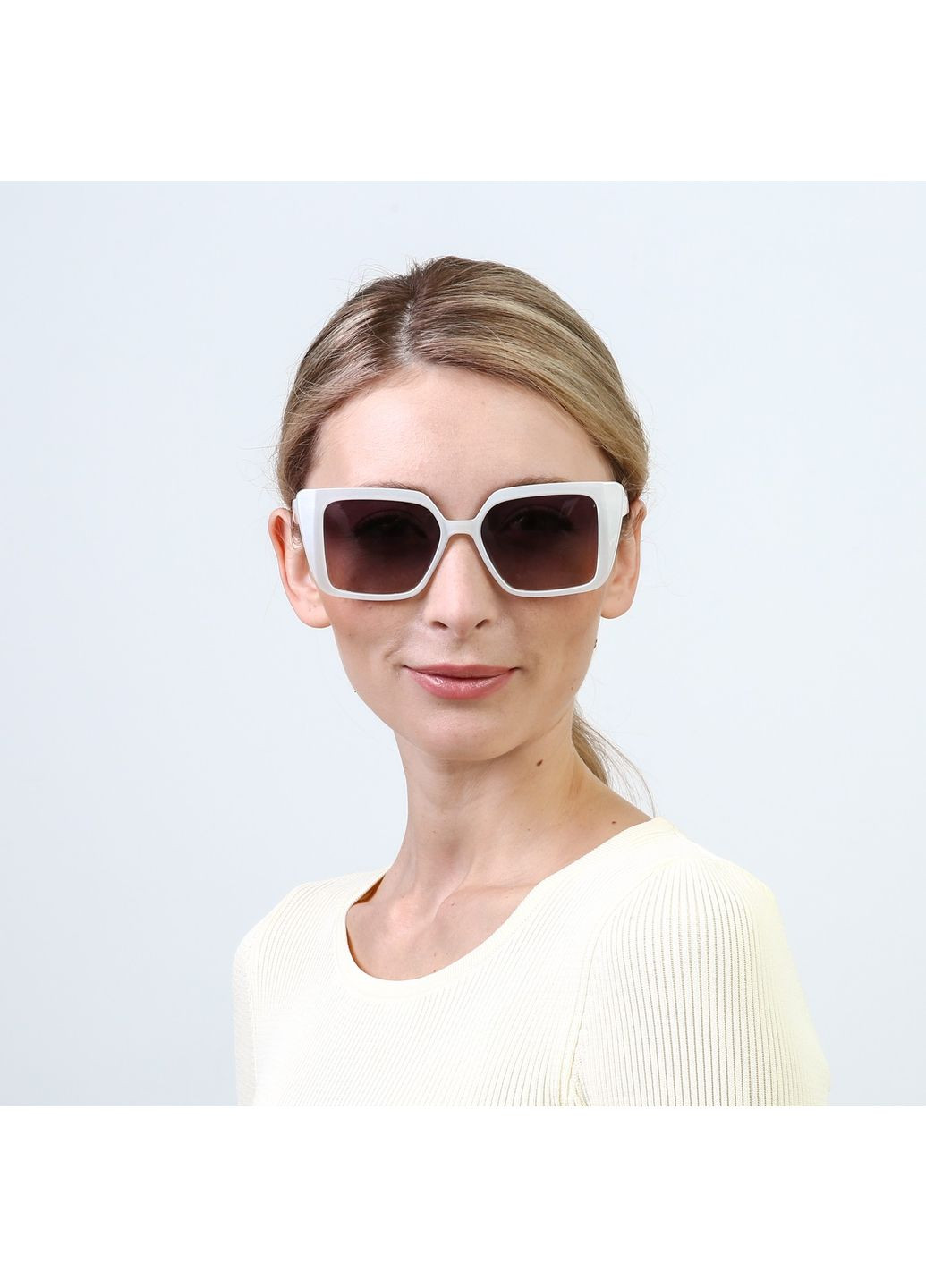 Сонцезахисні окуляри з поляризацією Квадрати жіночі LuckyLOOK 866-003 (345566621)