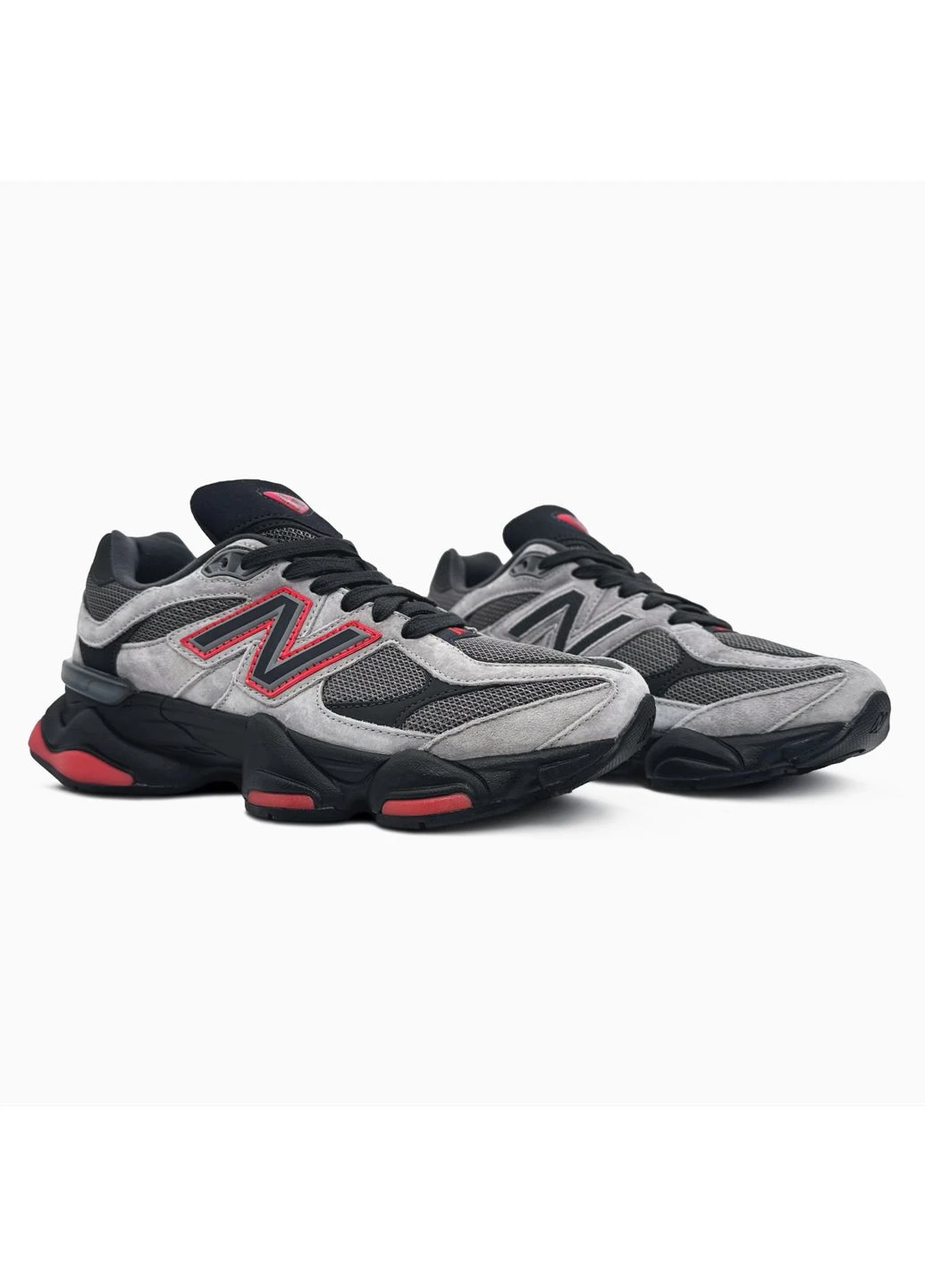 Цветные демисезонные 9060 grey/red New Balance 214828