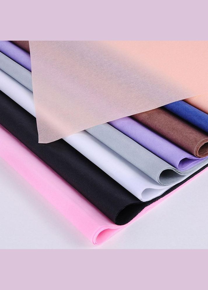 Папір тішью в листах 50*70 см 40 шт рожевий (NR0240_2) No Brand (325700041)