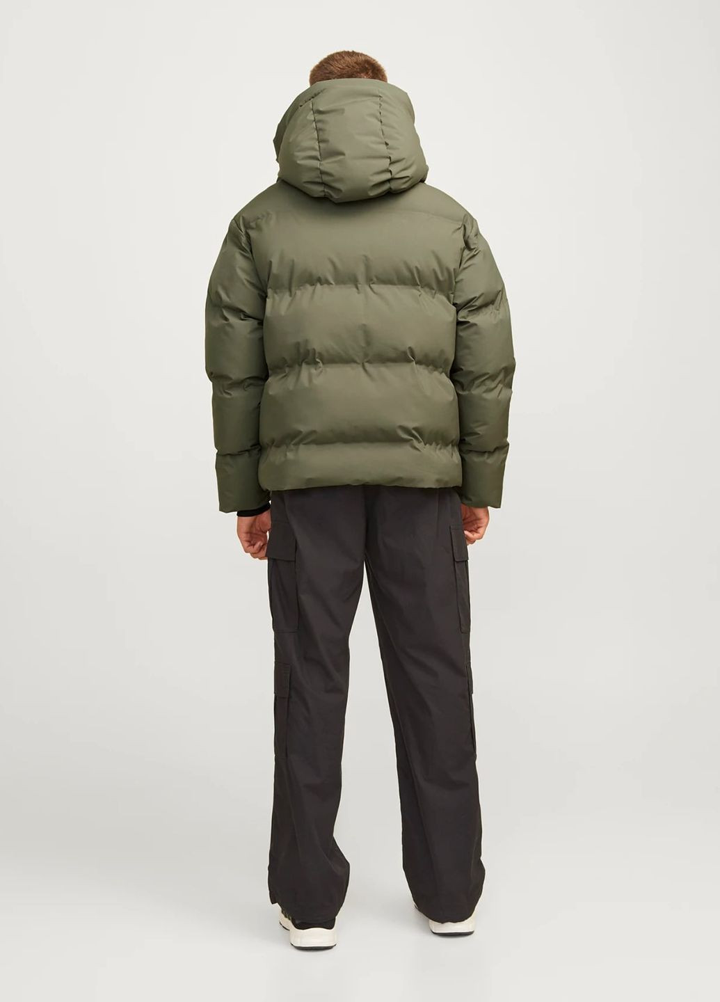 Оливковая (хаки) зимняя куртка Jack & Jones