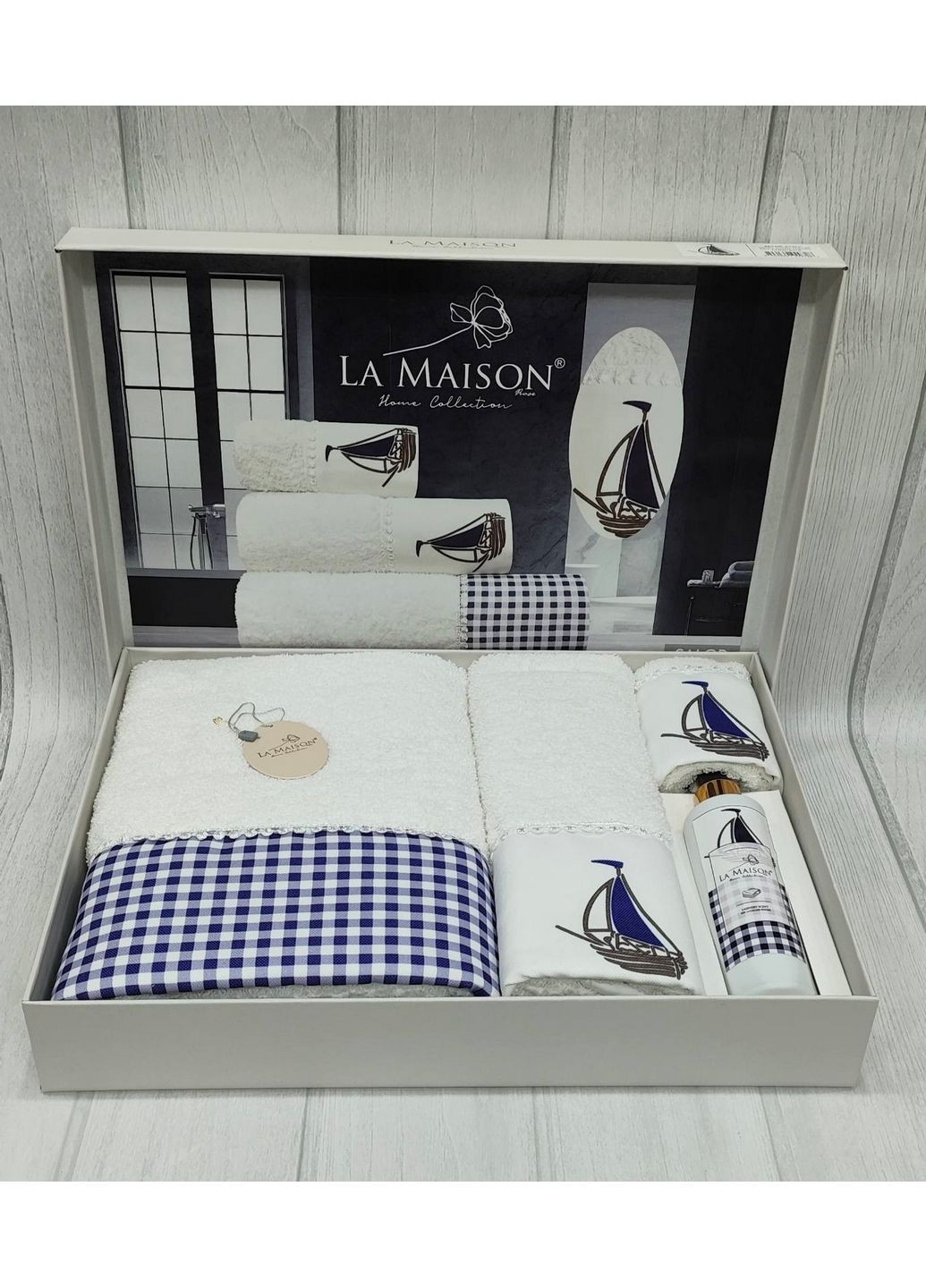 La Maison подарочный комплект полотенец с духами комбинированный производство - Турция