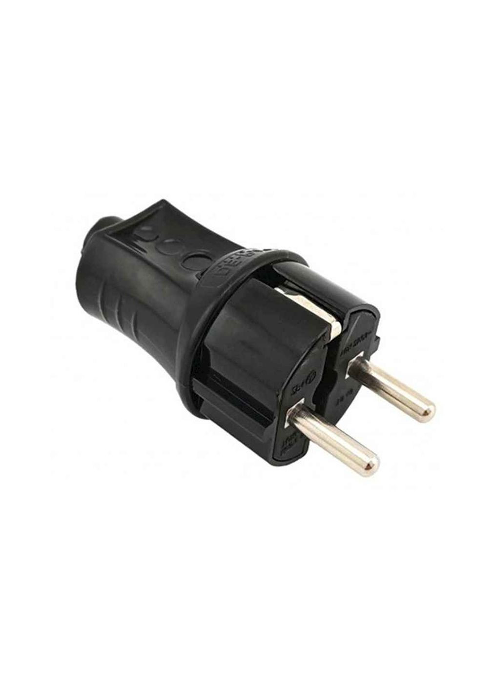 Вилка из заземл. ( ) 11116 BLACK DE-PA (357216576)