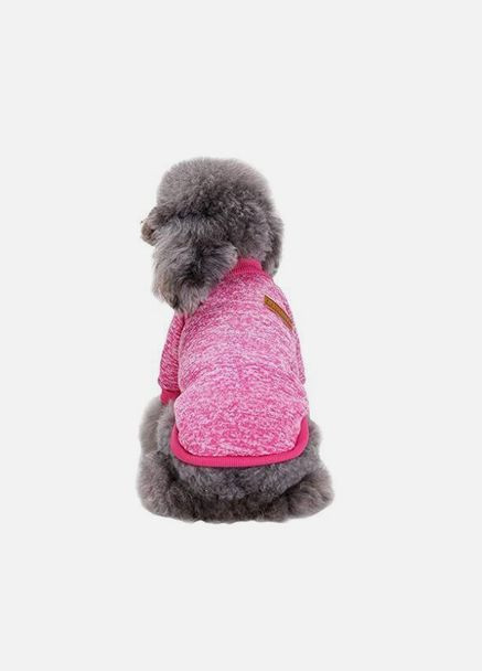 Кофта рябая для собак и котов Rose темно-розовая L Ecotoys (276394212)
