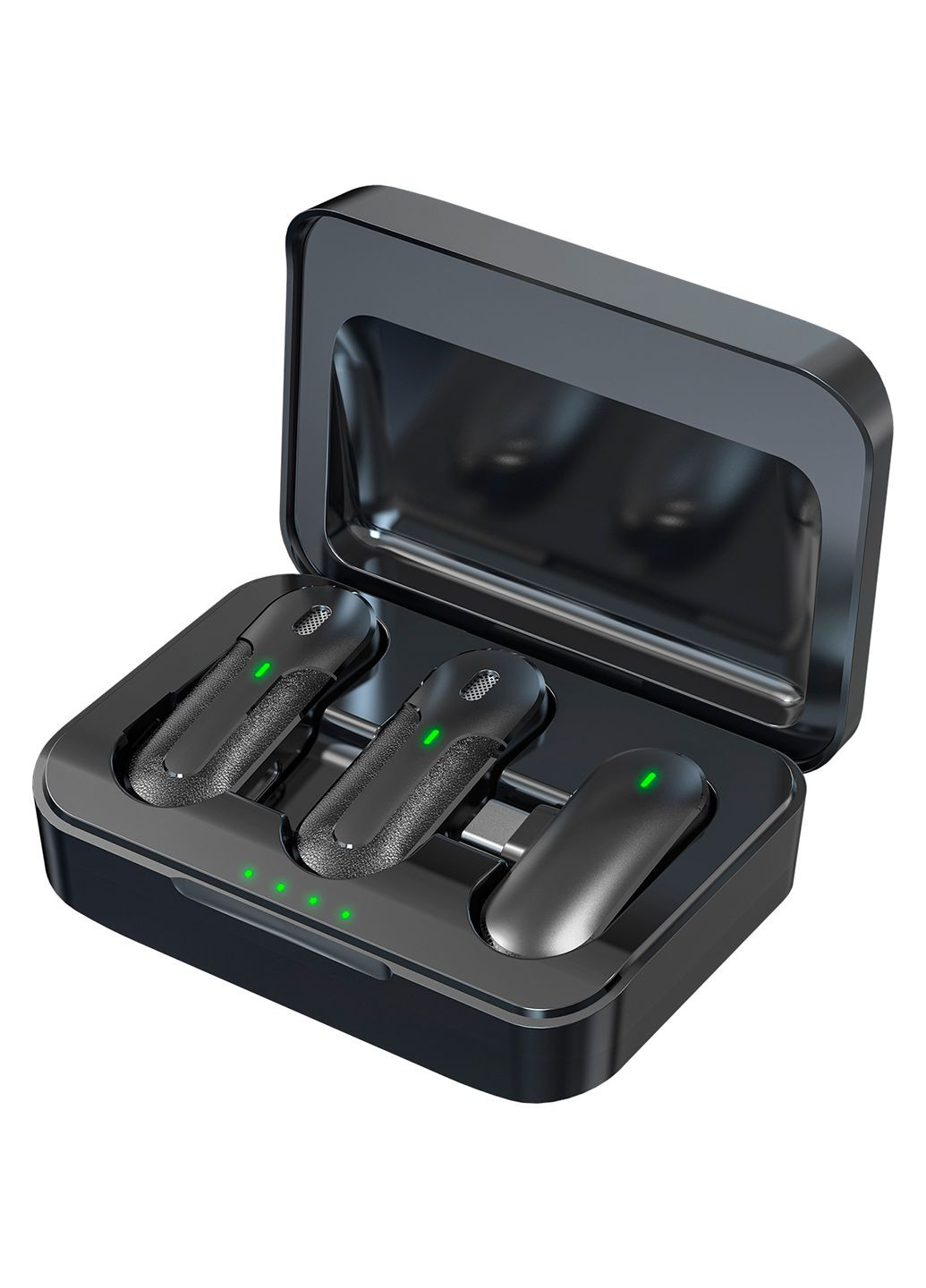 Двойной беспроводной петличный микрофон с приемником и кейсом для зарядки Type-C M8-2C Plus UFT (316634754)