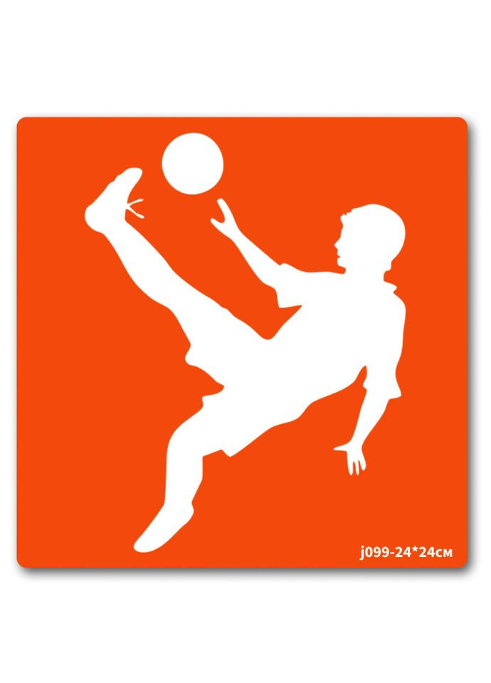 Трафарет для біо-тату Футбол-3 j099-24*24см, розмір 24 х 24см Fresh Tattoo (367961572)