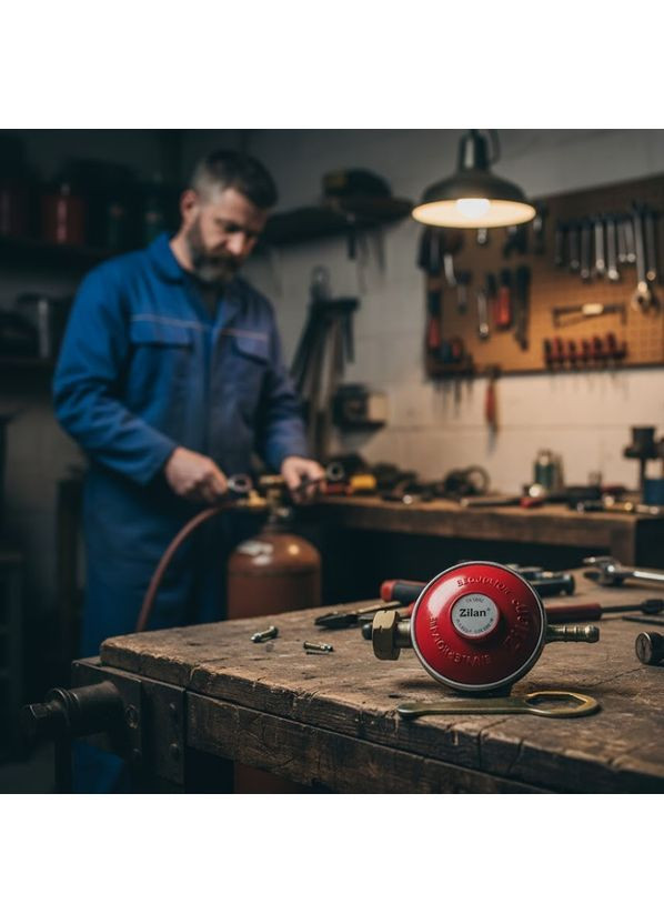 Редуктор газу ZLN0100 для підключення до балонів з вентилем (2104618756) Zilan (367056651)