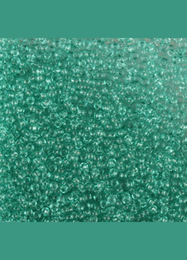 Бисер чешский Preciosa 01164, кристаллический прозрачный, мятный (10 г) No Brand (340485377)