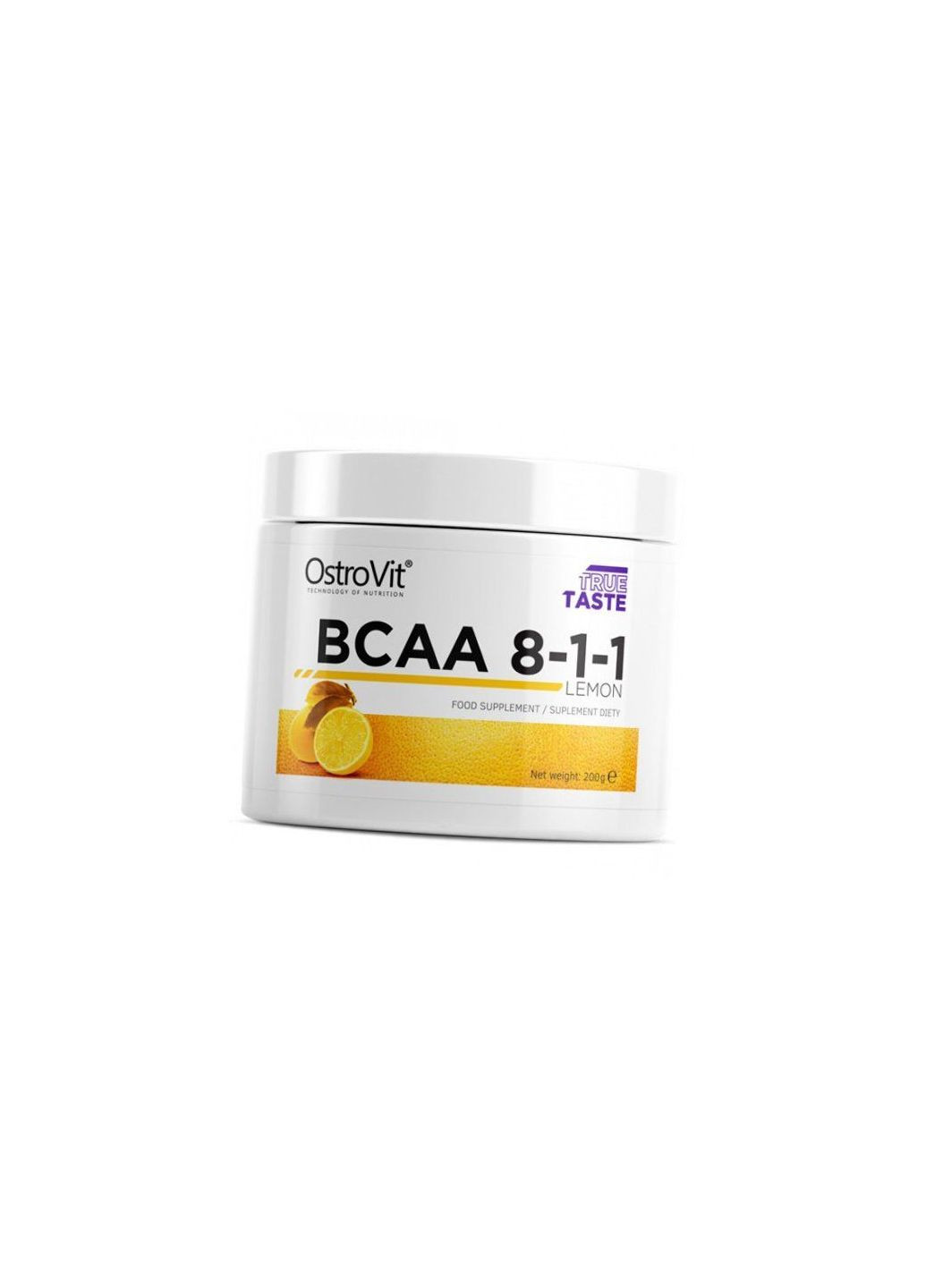 BCAA для м'язової маси, Pure BCAA 8:1:1, 200г Лимон (28250003) Ostrovit (315395915)
