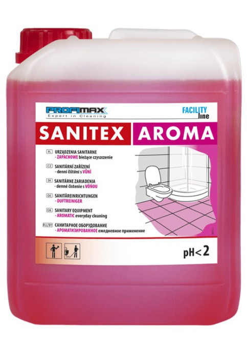 Профессиональное чистящее средство для очистки поверхностей ванной комнаты PROFIMAX SANITEX AROMA 5 л (3533) Lakma (263433589)