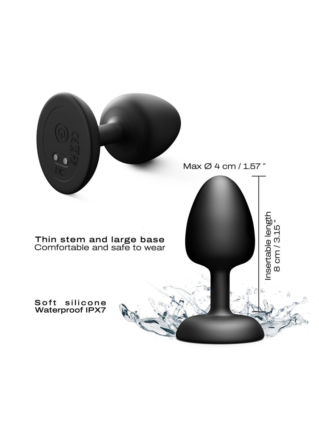 Анальна вібропробка GEISHA PLUG INFINITE L - CherryLove Dorcel (339868141)