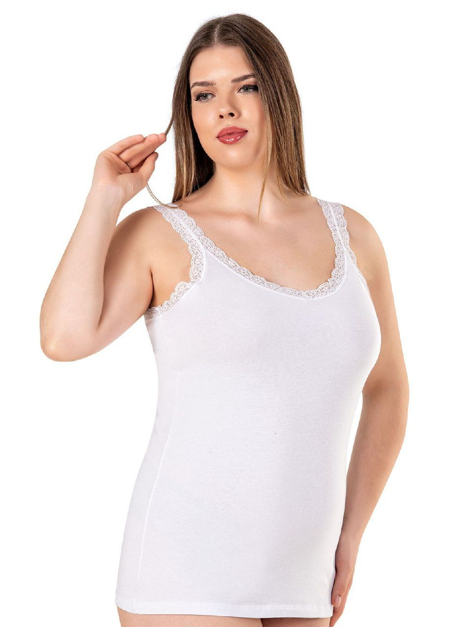 Майка жіноча з мереживними шлейками Ozkan — 282596243