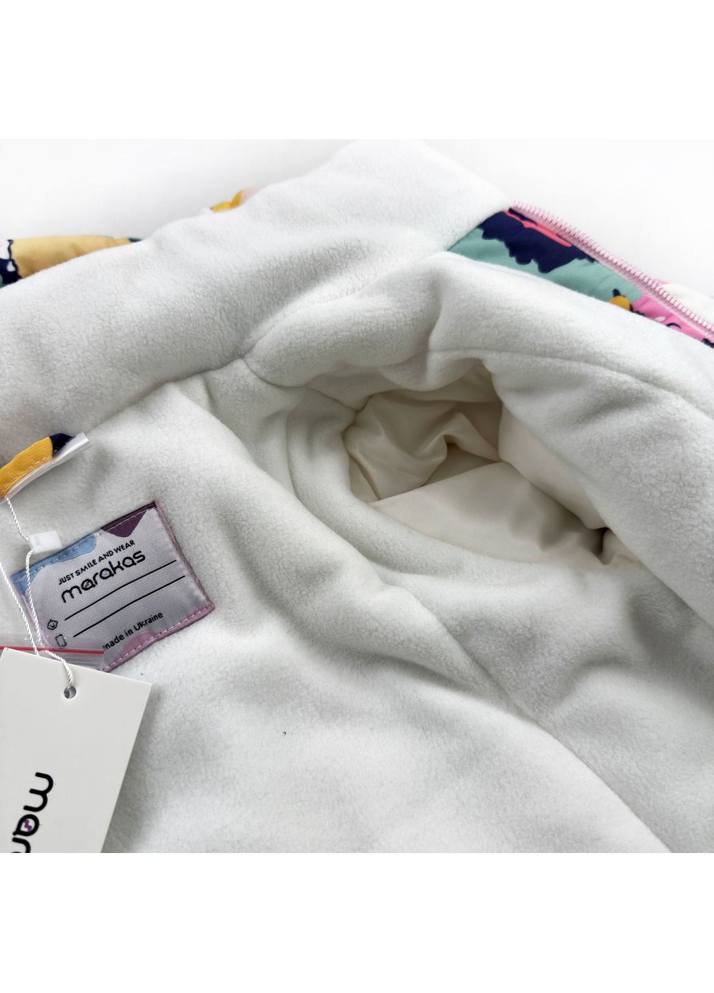 Комбинированная зимняя куртка зимняя принт зимний разноцветный 416026-08254 Marakas