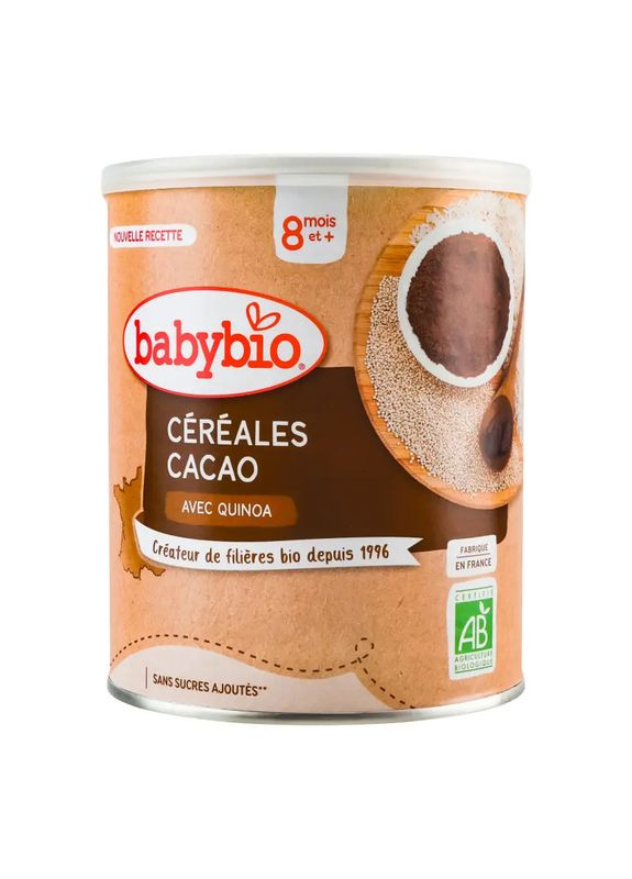 Каша злакова з кіноа та какао, 220 г BabyBio (328309953)