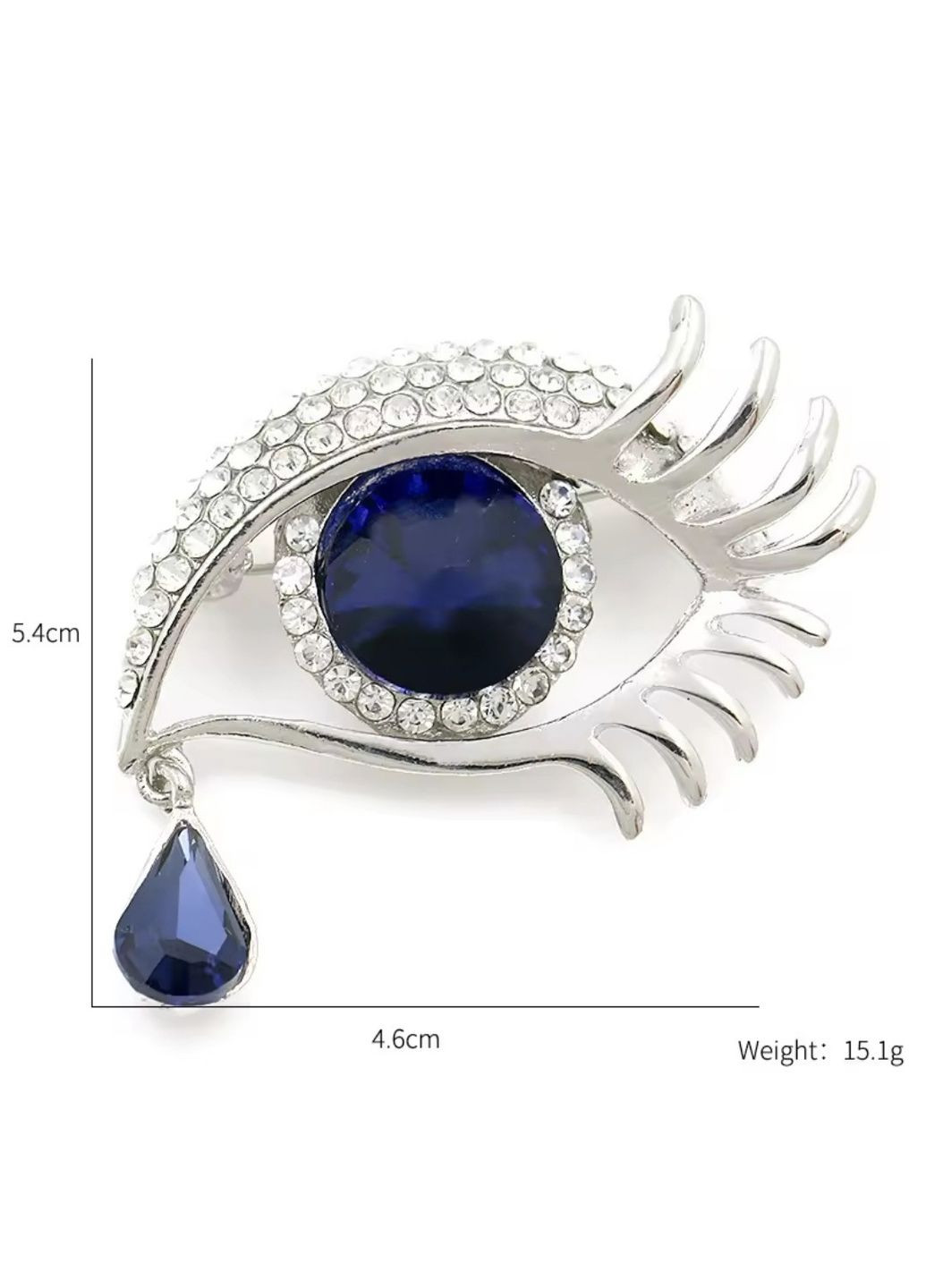 Брошка "Око" (чорний) China (345750787)