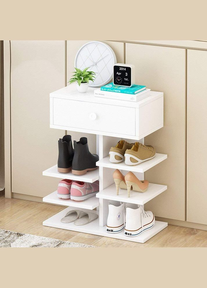 Полиця для взуття з дерева Бівіо 6 зефір (ПДО-605320) No Brand (327869547)