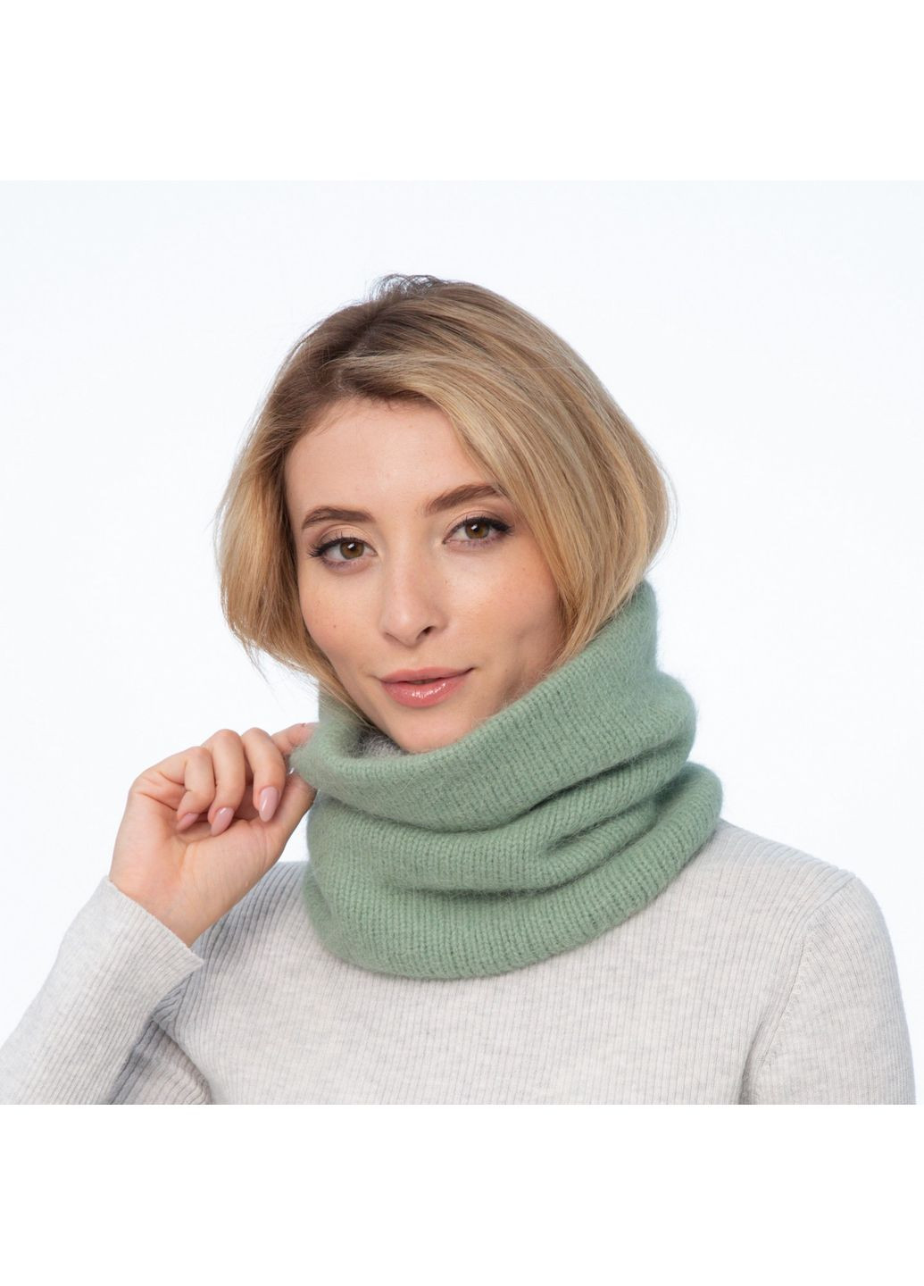 Баф жіночий ангора зелений AMBER LuckyLOOK 225-565 (322792609)