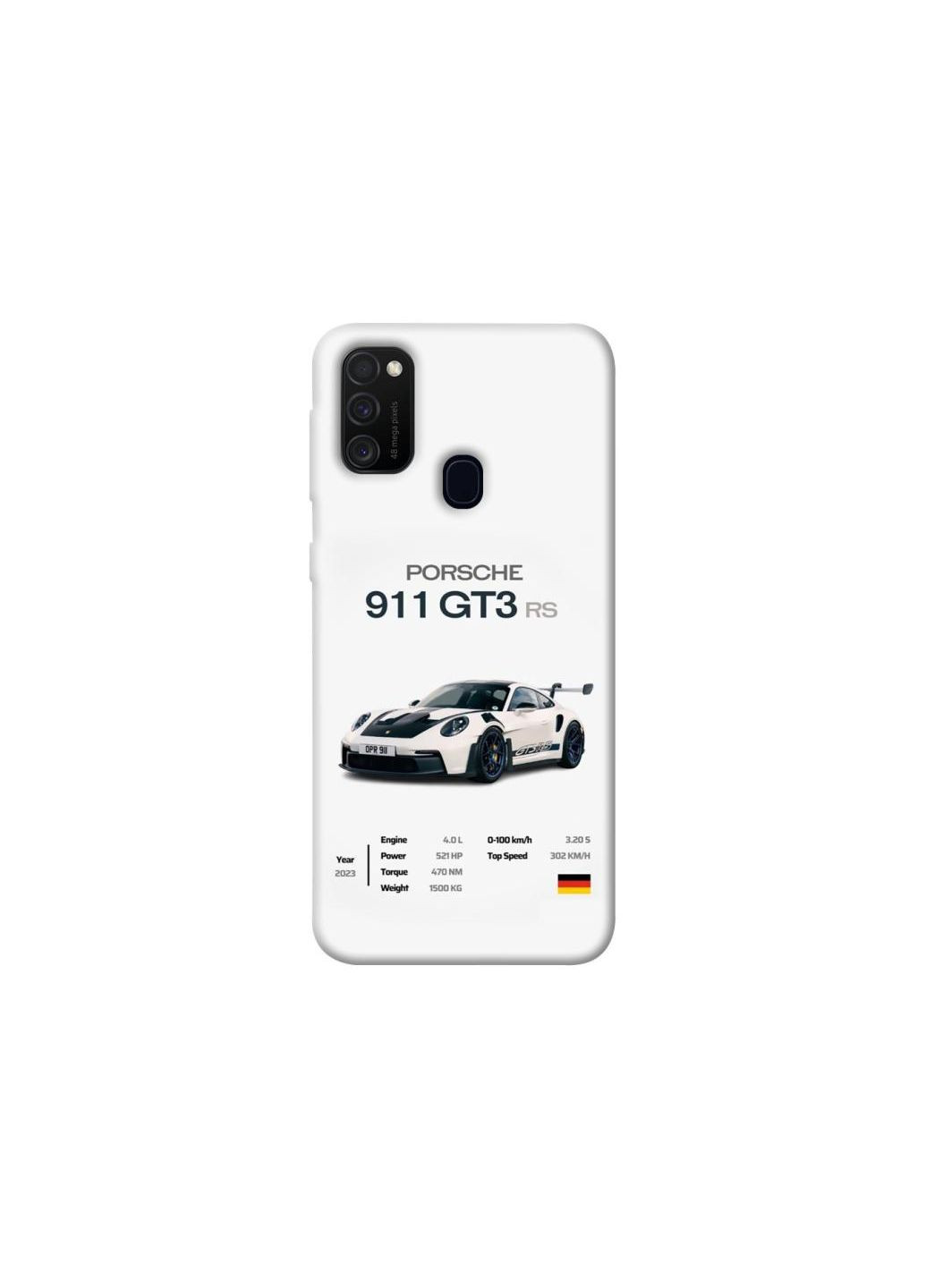 Чохол на Samsung Galaxy M21 Porsche 911 GT3 Frontalka (355328744)