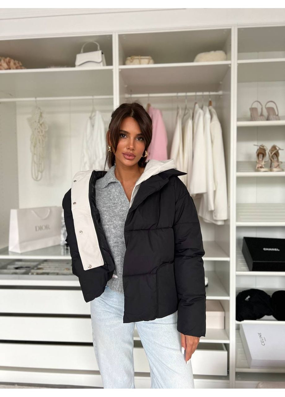 Черная зимняя куртка Україна UMButik