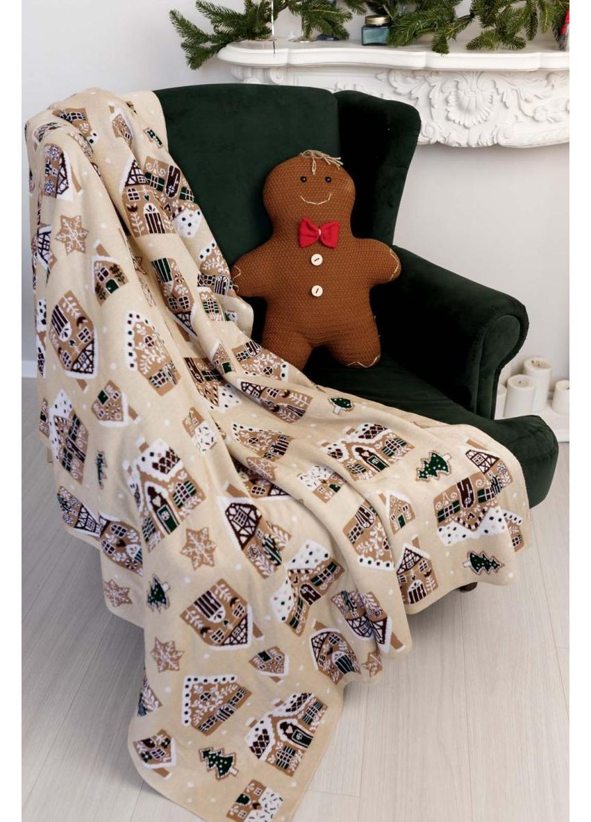 Плед Імбирні будиночки Прованс (353700204)