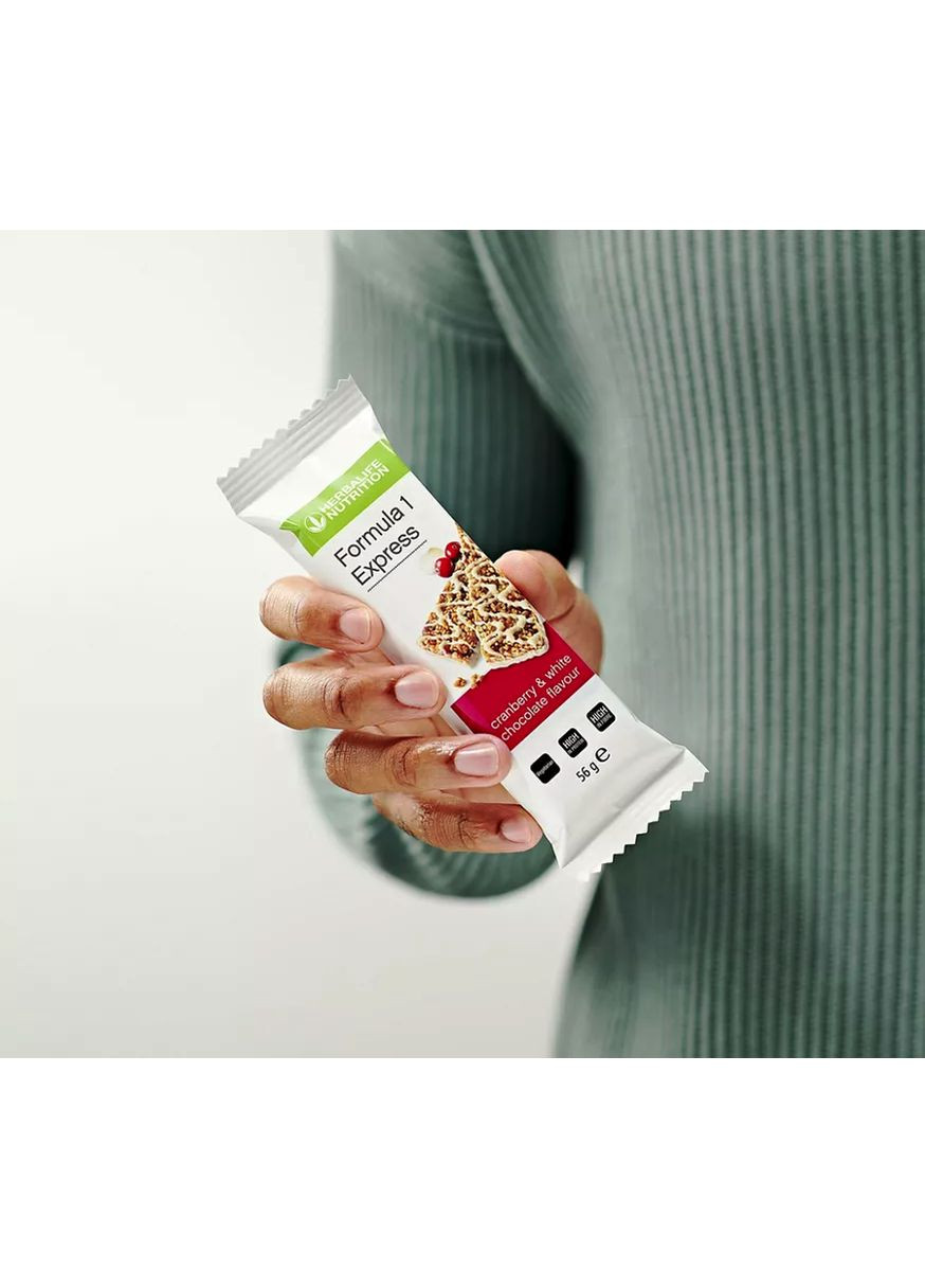 Експрес-батончик збалансований зі смаком журавлини та білого шоколаду, 392 г Herbalife (360771839)