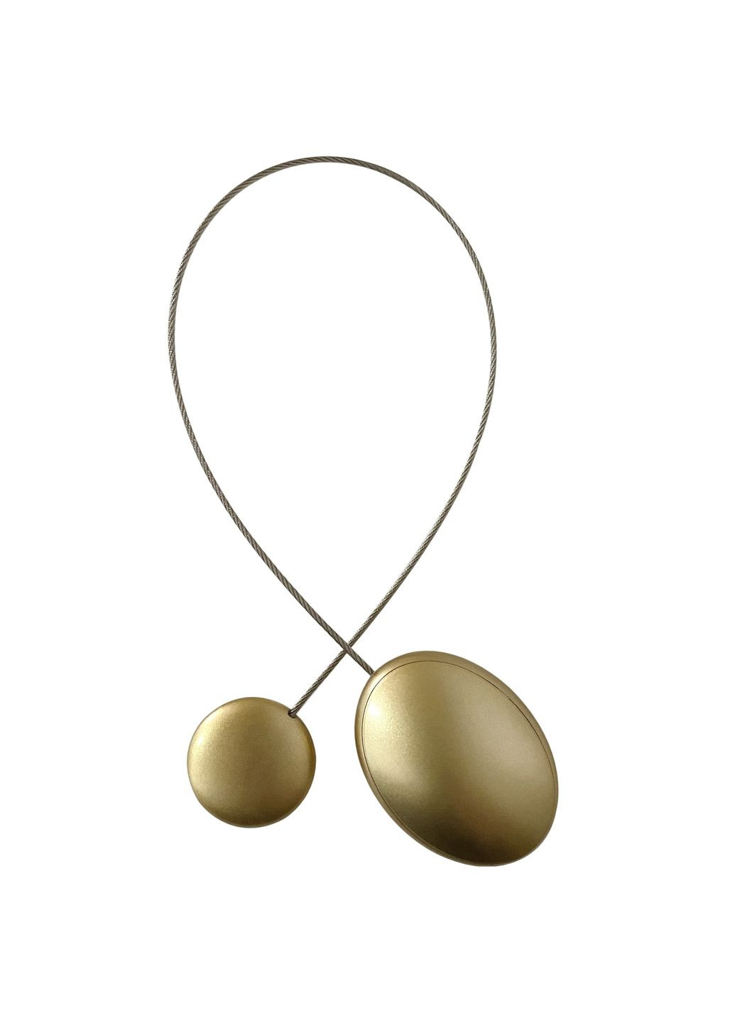 Магнит для штор овал 5.5х4 см антик светлый пара 2 шт MIS LT №12а (323147963)