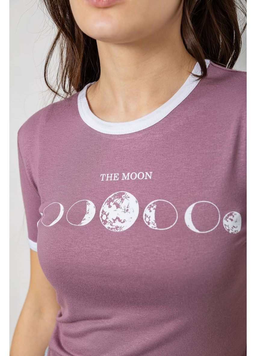 Футболка-топ жіноча з принтом,, 244R614 Ager - (365077457)