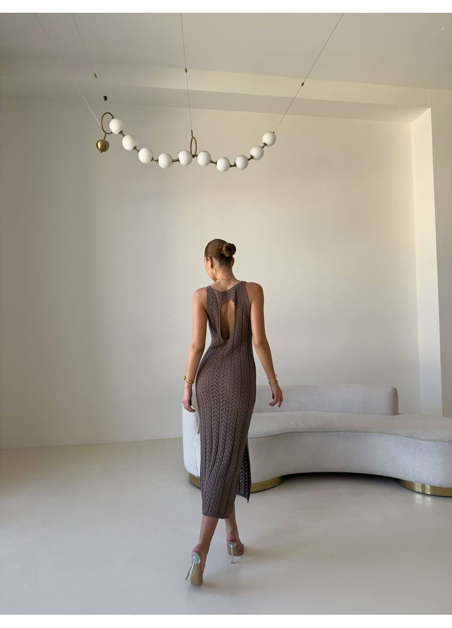 Сукня “Коричнева Елегія Міді” Vital-Textile 2970/Т5 (362210452)