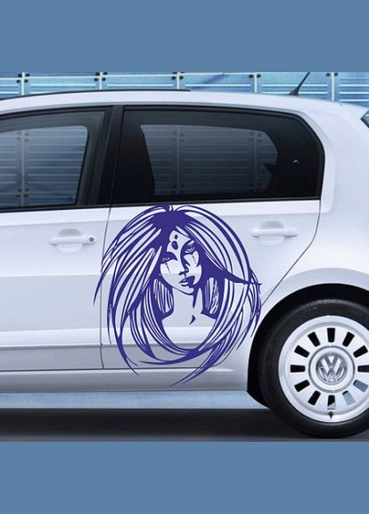 Наклейка на автомобиль «Грустная чуда» с оракалом 90х83. Кавун наліпка (316142020)