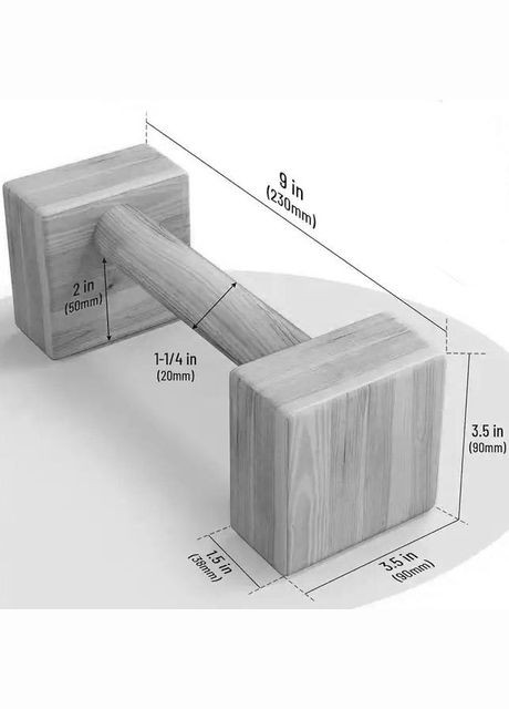 Балансовые паралетсы из дерева Сундер бланже (БЛП-001801) No Brand (328226860)