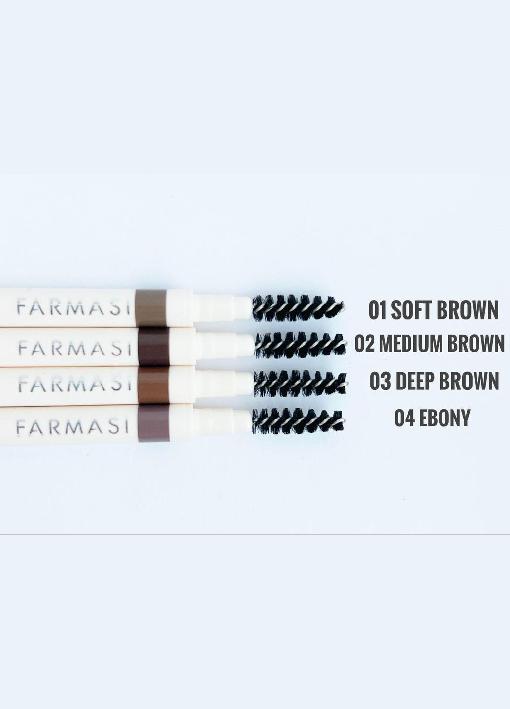 Механічний олівець для брів з щіточкою Soft Brown 01 0,08 г Farmasi (294944616)