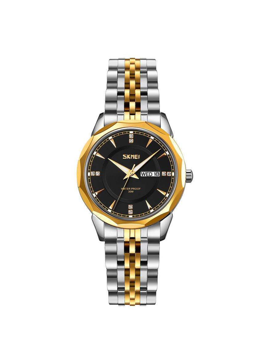 9264TGDBK Silver/Gold-Black кварцевый классический Skmei (324025959)