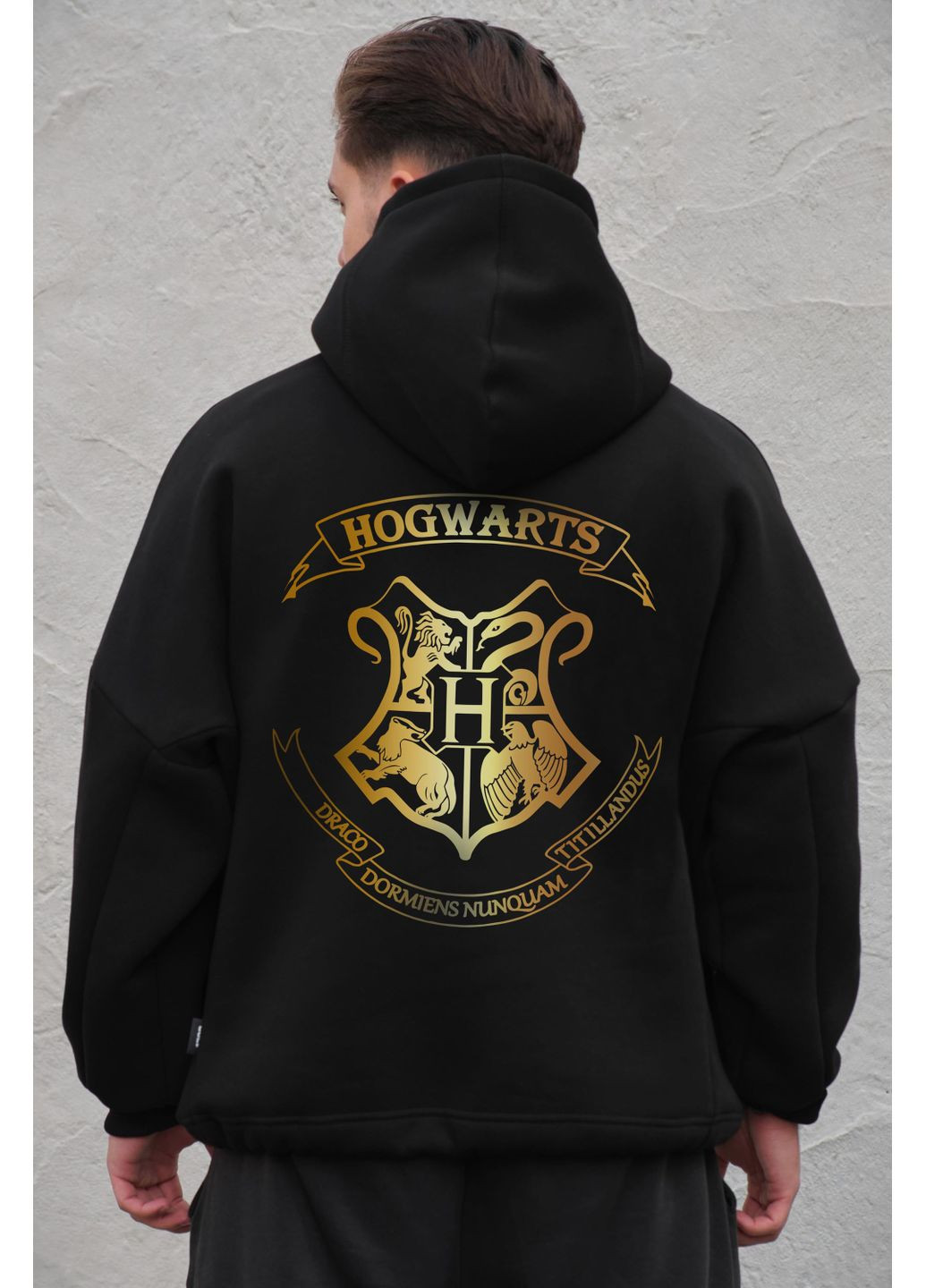 Мужское Оверсайз Худи Толстовка На Флисе С Капюшоном И Принтом Monument Without (365642705)