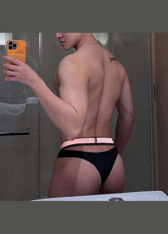 Мужские черные мужские трусы стринги Pump