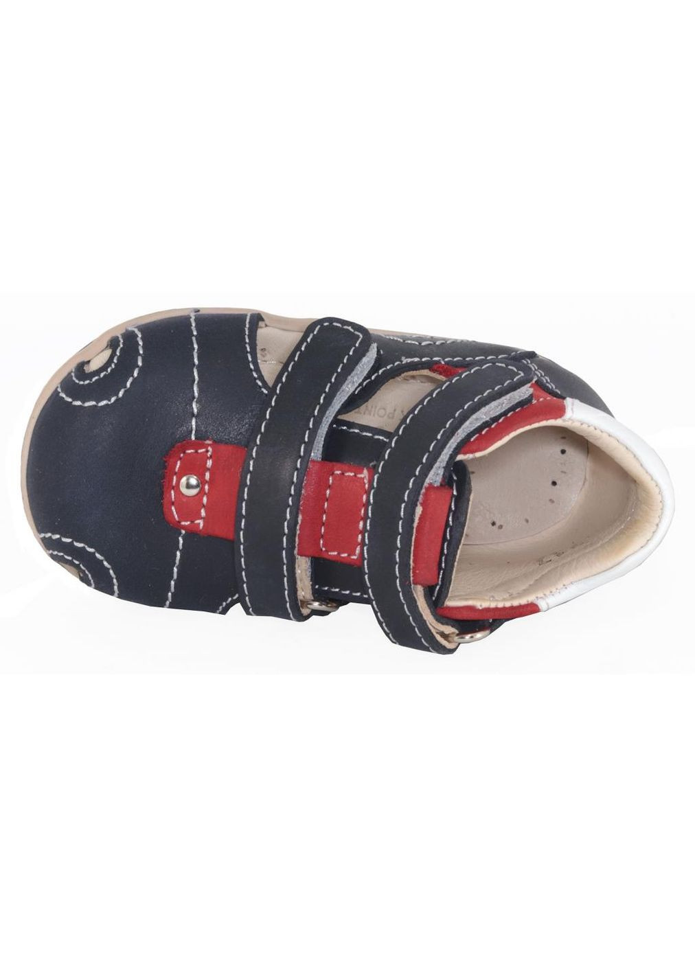 Цветные сандалии 717 для мальчиков сине-красные, нубук. размер 19 Ortopedia