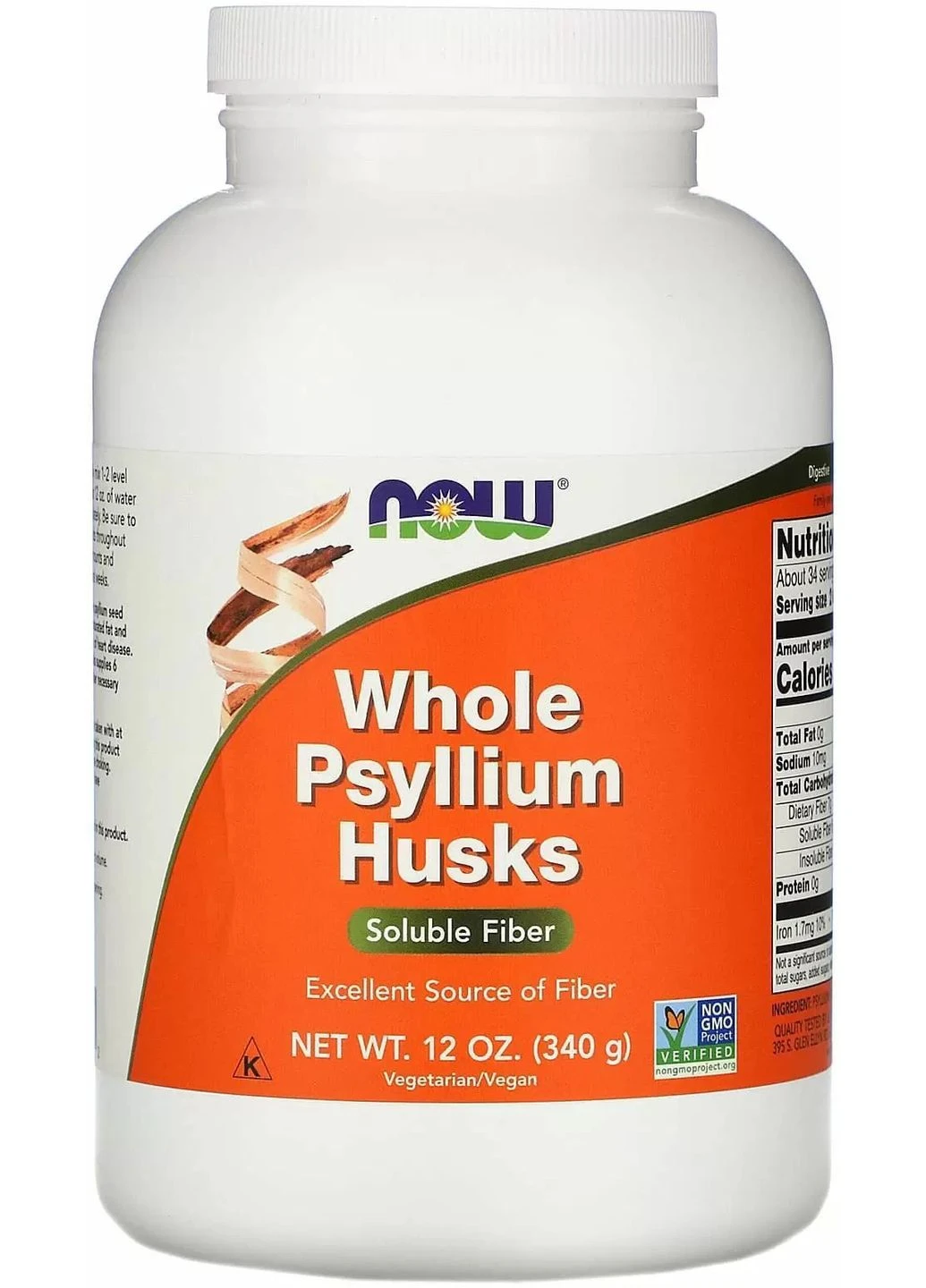 Псилиум NOW Whole Psyllium Husks 340 г Now Foods (351863951)