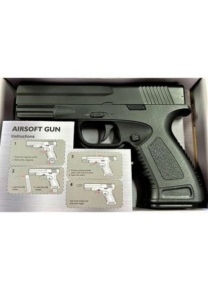 Дитячий пістолет Револьвер Smith & Wesson M&P G36 кульки 6 мм сірий Galaxy (360544388)