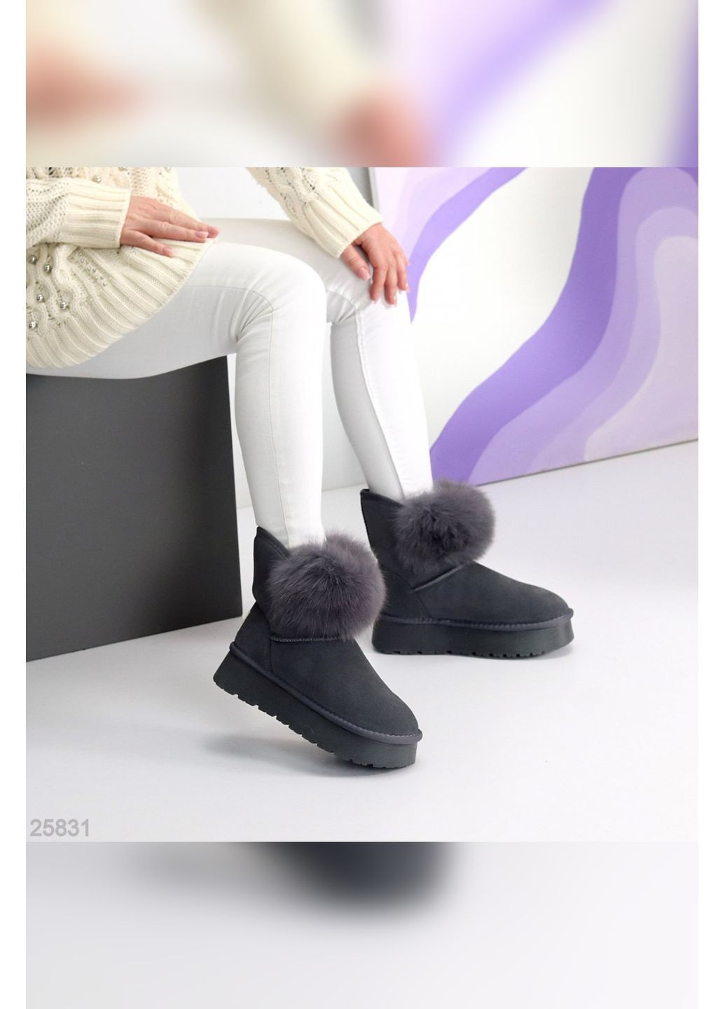 Натуральные женские угги No Brand (366842525)