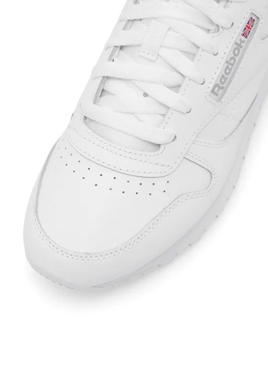Белые кроссовки белые кожаные Reebok CL L THR 2232