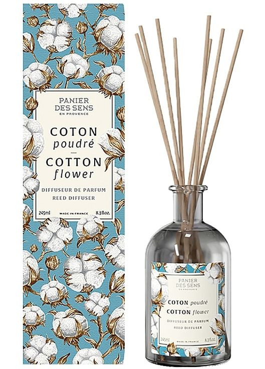 Аромадиффузор "Цветок хлопка" Cotton Flower Reed Diffuser 245ml (1102742-92696) Panier des Sens (368856438)