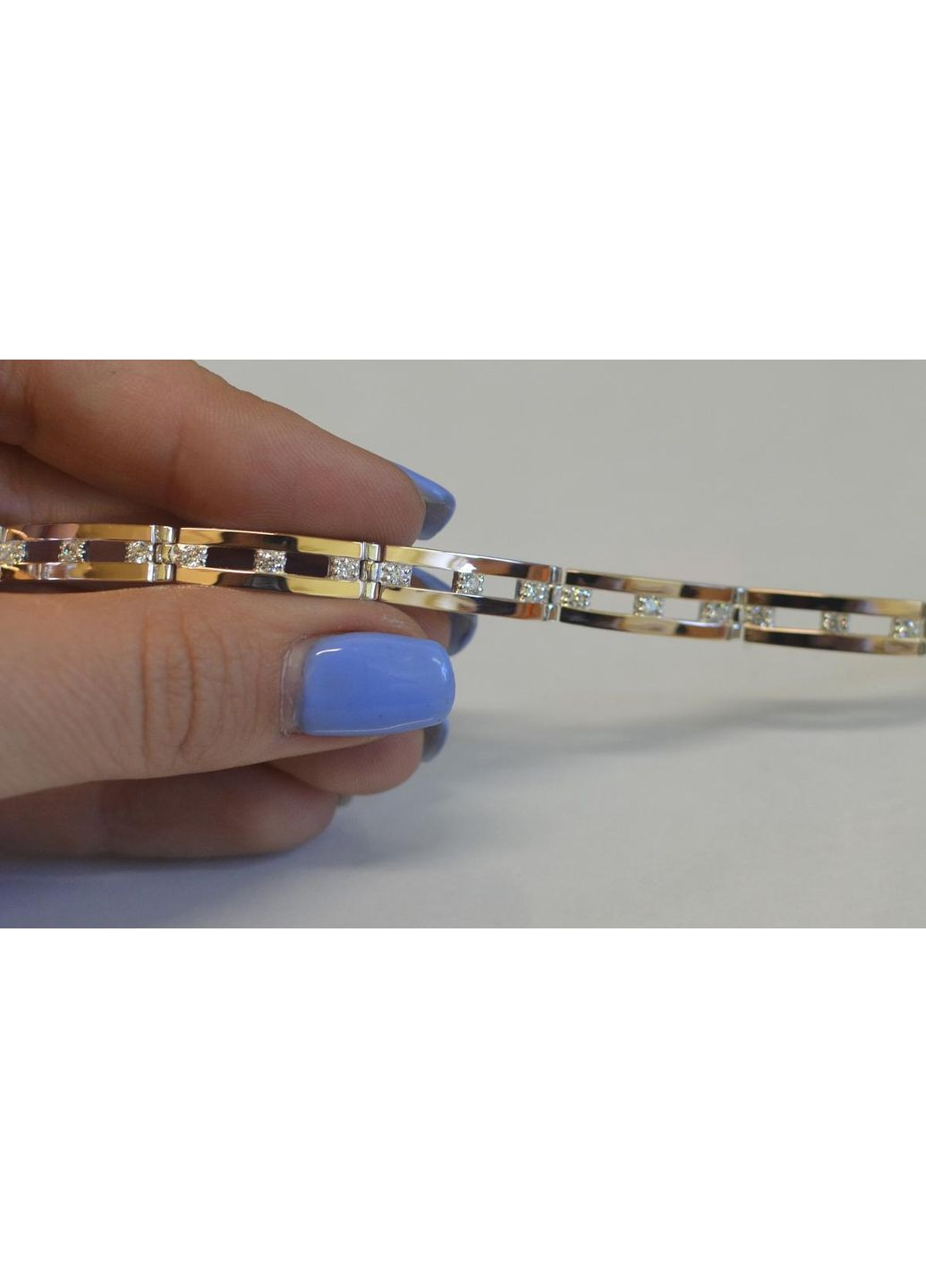 Срібний браслет з золотими вставками Silver Style (367112011)